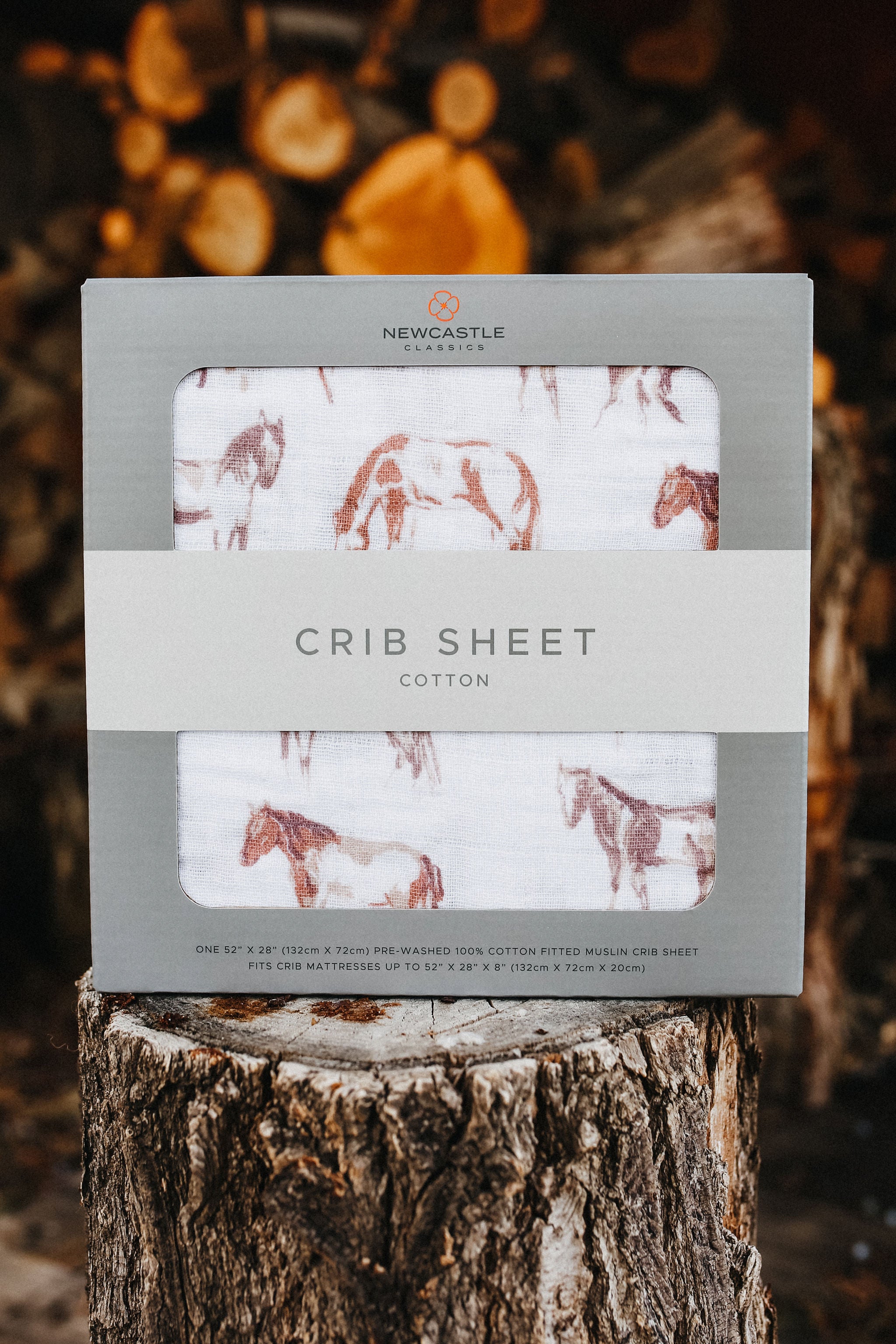 Wild Horses Crib Sheet Farm Girl Rural Boutique + General Store